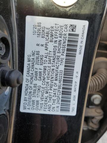 2020 HONDA CIVIC SPOR - 2HGFC2F86LH602333