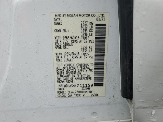 2021 NISSAN FRONTIER S - 1N6ED0EA5MN711159