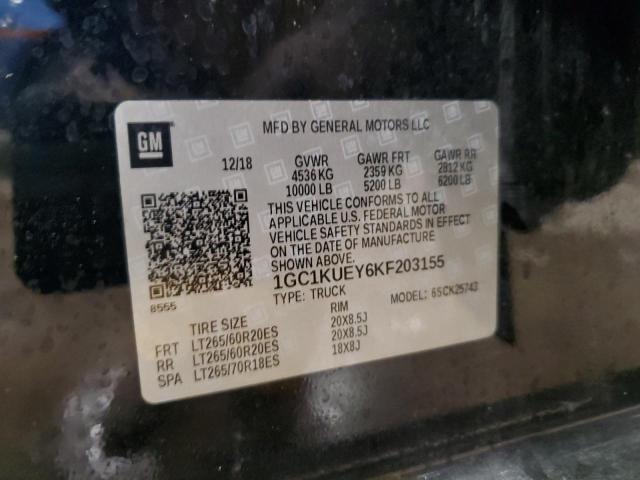 2019 CHEVROLET SLVRD 1500 1GC1KUEY6KF203155