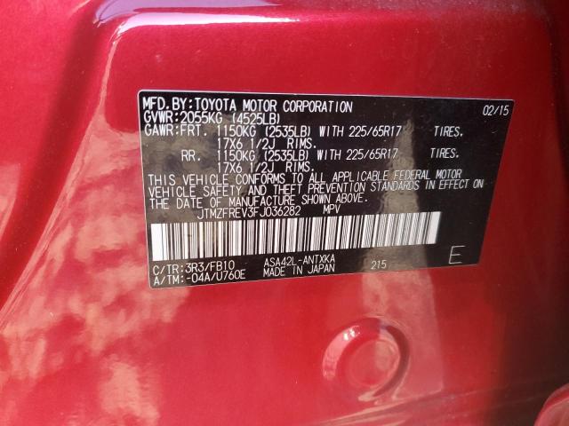 2015 TOYOTA RAV4 LE - JTMZFREV3FJ036282