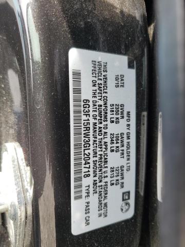 2016 CHEVROLET SS 6G3F15RW3GL204718