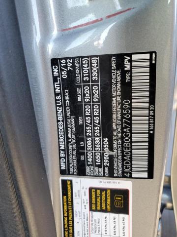 2016 MERCEDES-BENZ GLE 300D 4 - 4JGDA0EB0GA776590
