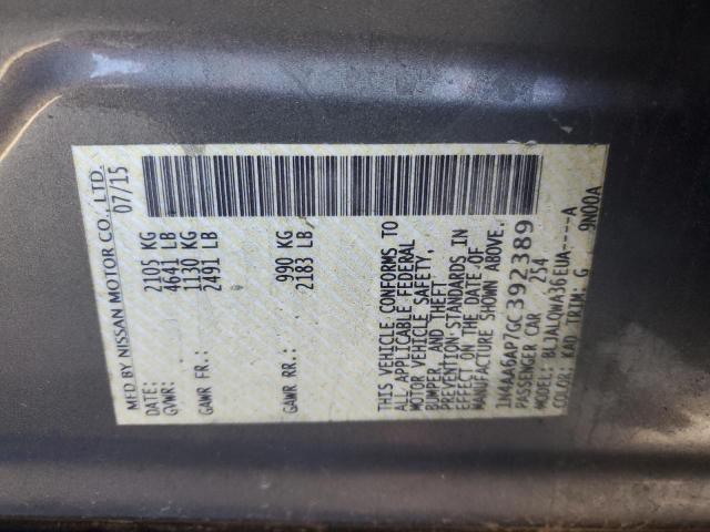 2016 NISSAN MAXIMA 3.5 - 1N4AA6AP7GC392389