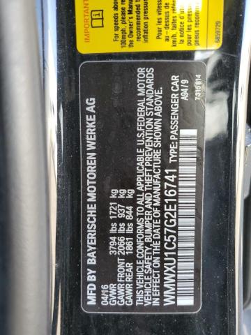 2016 MINI COOPER - WMWXU1C57G2E16741