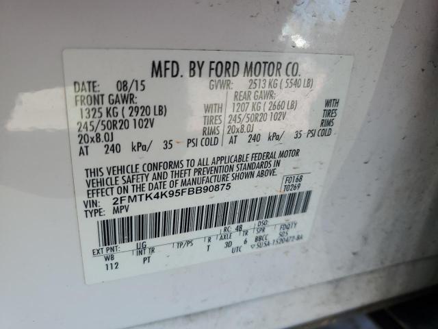 2015 FORD EDGE TITAN - 2FMTK4K95FBB90875