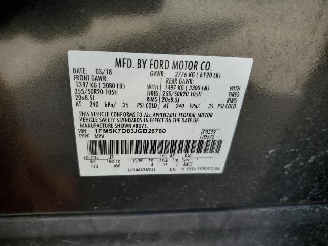 2018 FORD EXPLORER X - 1FM5K7D83JGB28780