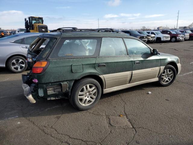 SUBARU LEGACY OUT 2000 green station gas 4S3BH6653Y7623929 photo #4
