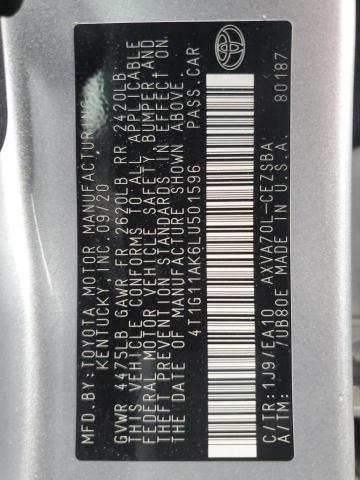 2020 TOYOTA CAMRY SE #3304364589