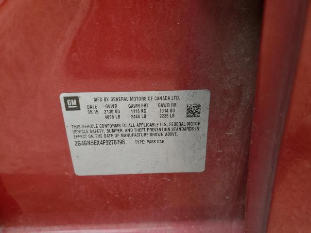 2015 BUICK REGAL PREM 2G4GN5EX4F9278798