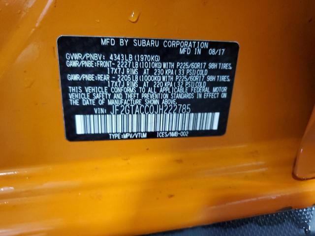 2018 SUBARU CROSSTREK - JF2GTACC0JH222785