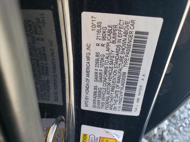 2018 HONDA ACCORD LX - 1HGCV1F1XJA030298