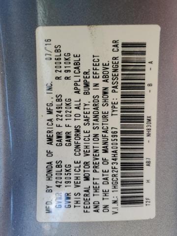 2017 HONDA ACCORD LX - 1HGCR2F34HA005967