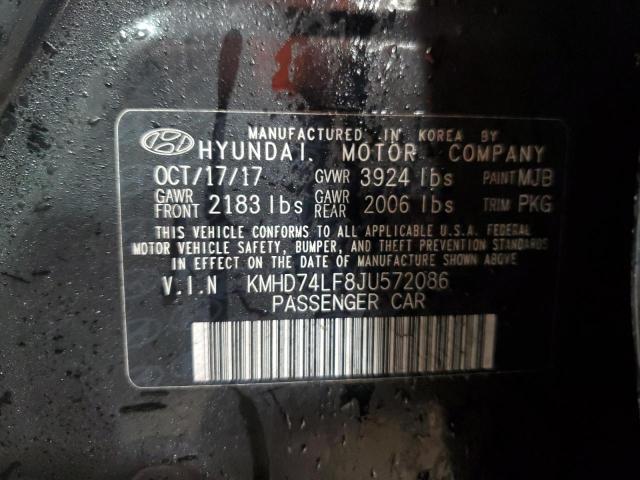 2018 HYUNDAI ELANTRA SE - KMHD74LF8JU572086