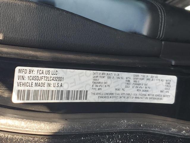 2020 DODGE DURANGO SS - 1C4SDJFT2LC432001