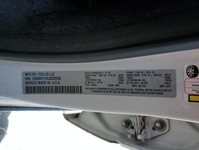 2020 RAM 1500 REBEL - 1C6SRFETXLN322535