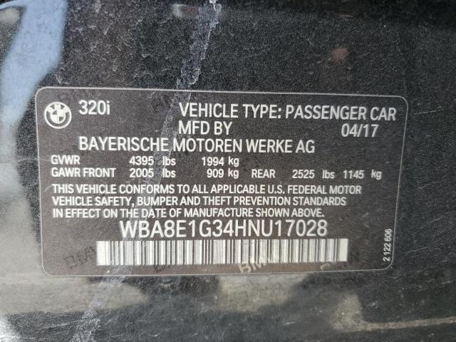 2017 BMW 320 I - WBA8E1G34HNU17028