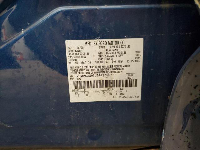 2020 FORD EDGE SE - 2FMPK3G97LBA79793