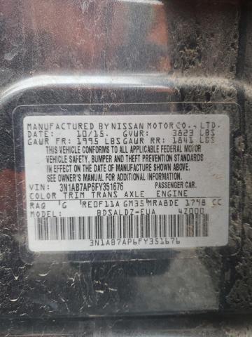2015 NISSAN SENTRA S - 3N1AB7AP6FY351676