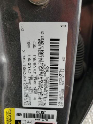 2016 TOYOTA TUNDRA DOU - 5TFRY5F17GX207581