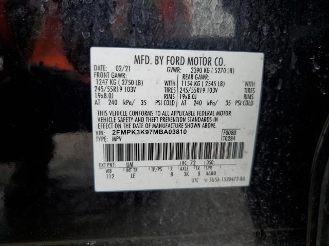 2021 FORD EDGE TITAN - 2FMPK3K97MBA03810