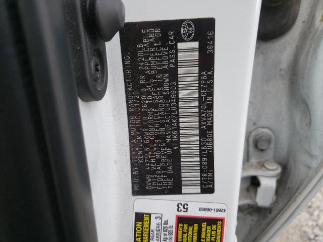 2020 TOYOTA CAMRY XSE - 4T1K61AK7LU346603