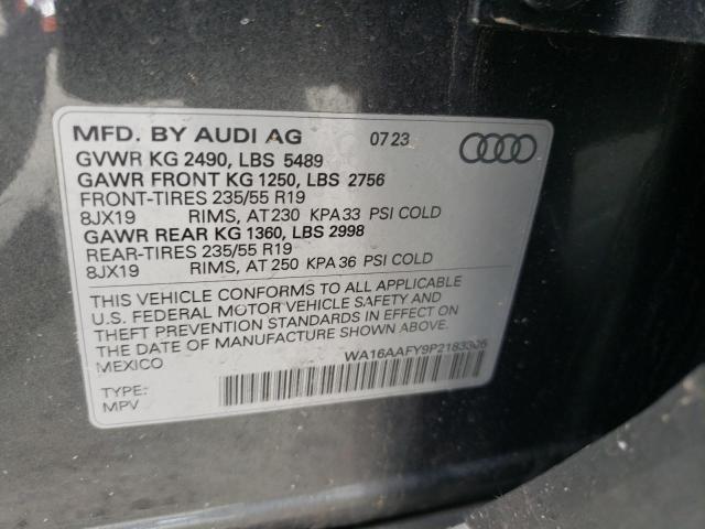 2023 AUDI Q5 SPORTBA - WA16AAFY9P2183305