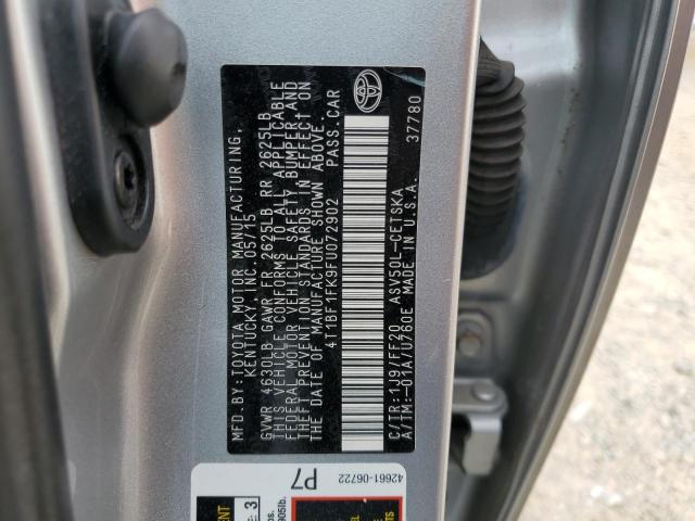 2015 TOYOTA CAMRY LE - 4T1BF1FK9FU072902
