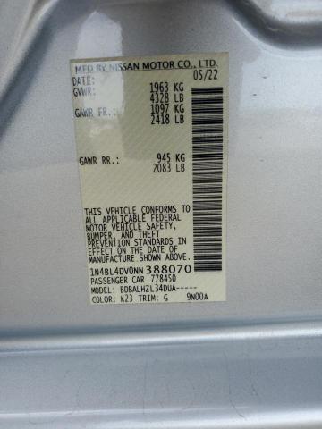 2022 NISSAN ALTIMA SV - 1N4BL4DV0NN388070