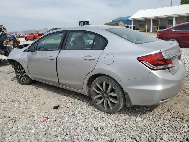 HONDA CIVIC EXL 2014 silver  gas 19XFB2F94EE034477 photo #3