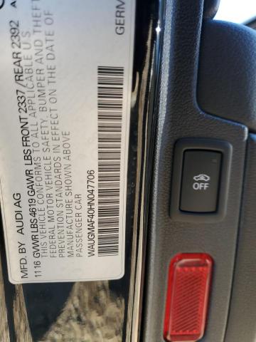 2017 AUDI A4 ULTRA P - WAUGMAF40HN047706