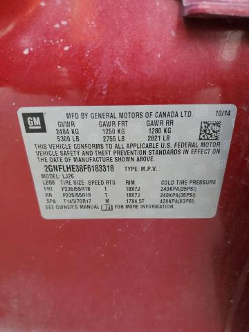 2015 CHEVROLET EQUINOX LT - 2GNFLHE38F6183318