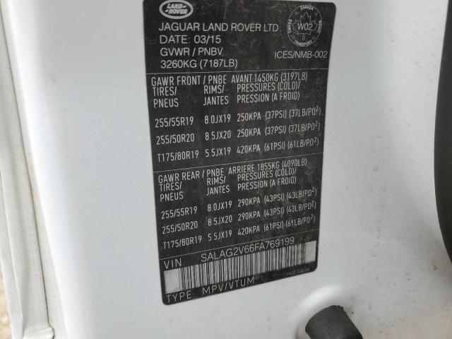 2015 LAND ROVER LR4 HSE - SALAG2V66FA769199