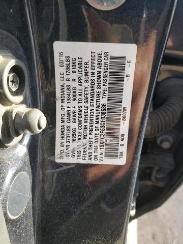2016 HONDA CIVIC LX - 19XFC2F63GE038686