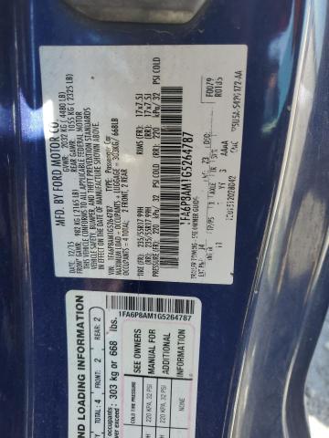 2016 FORD MUSTANG - 1FA6P8AM1G5264787