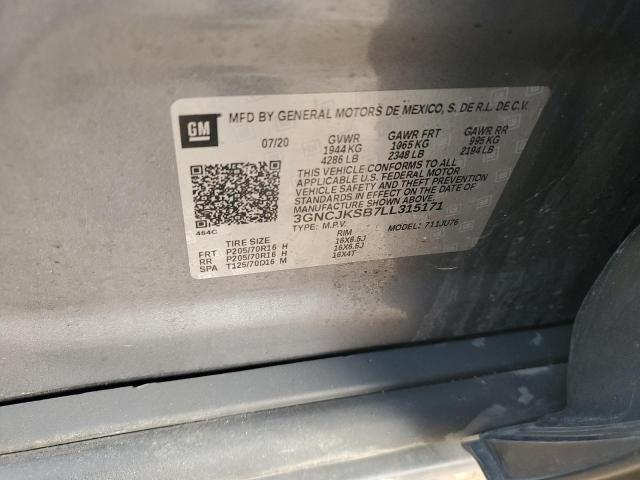 2020 CHEVROLET TRAX LS - 3GNCJKSB7LL315171