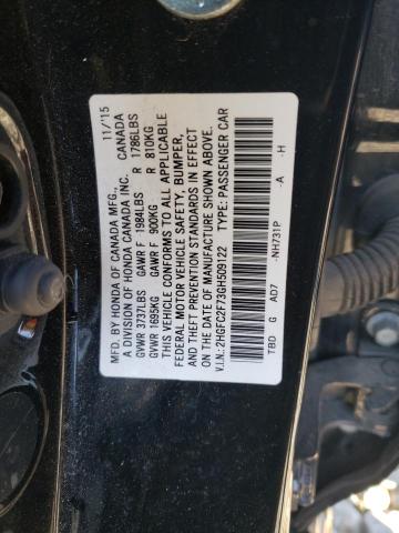 2016 HONDA CIVIC EX - 2HGFC2F73GH509122