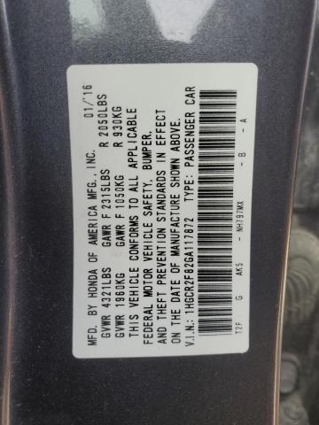 2016 HONDA ACCORD EXL - 1HGCR2F82GA117872