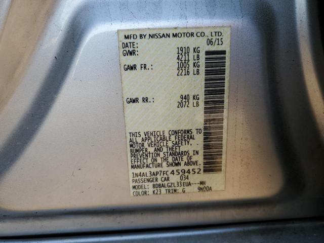 2015 NISSAN ALTIMA 2.5 - 1N4AL3AP7FC459452