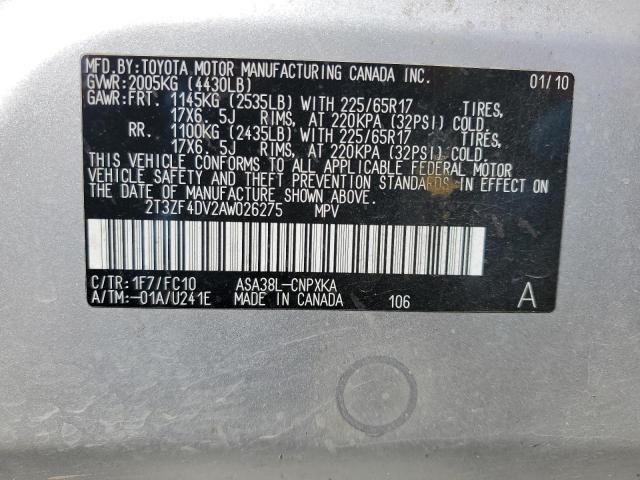 2010 TOYOTA RAV4 - 2T3ZF4DV2AW026275