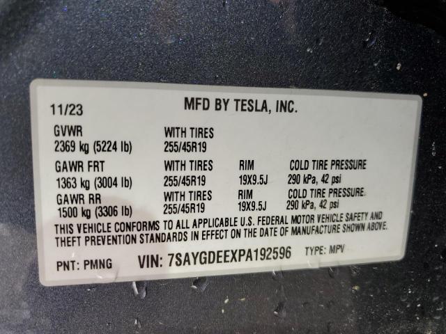 2023 TESLA MODEL Y - 7SAYGDEEXPA192596
