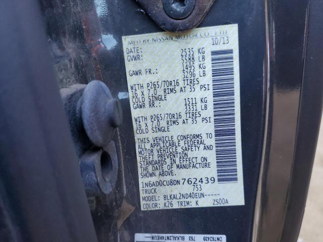 2013 NISSAN FRONTIER S - 1N6AD0CU8DN762439