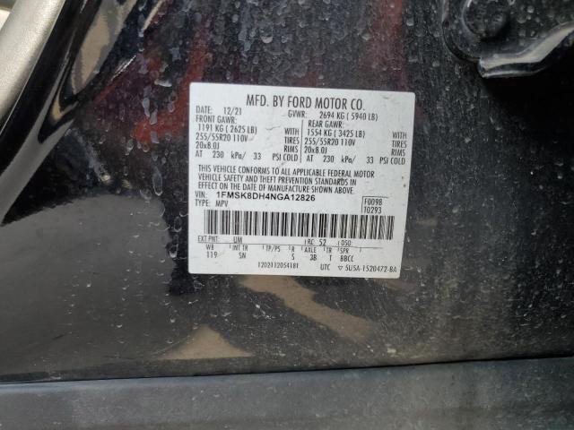 2022 FORD EXPLORER X - 1FMSK8DH4NGA12826