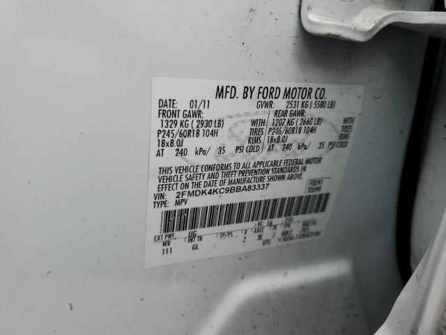 2011 FORD EDGE LIMIT - 2FMDK4KC9BBA83337
