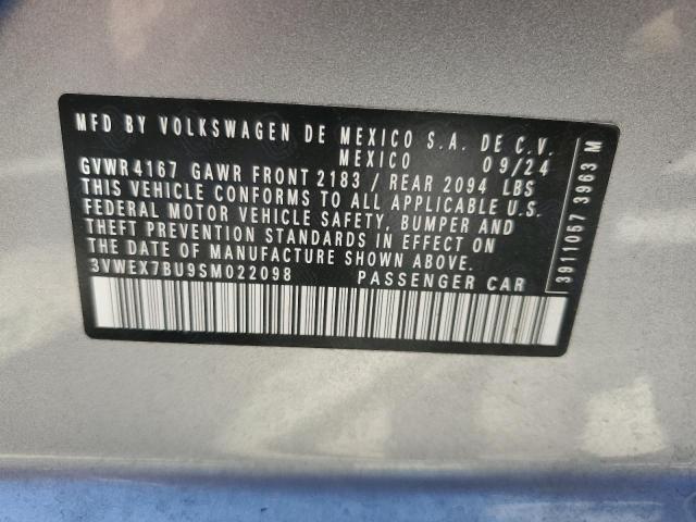 2025 VOLKSWAGEN JETTA SE 3VWEX7BU9SM022098