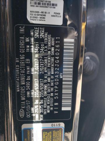 2018 KIA SORENTO LX 5XYPGDA32JG402611