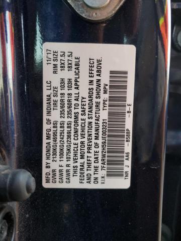 2018 HONDA CR-V EX 7FARW2H59JE003231