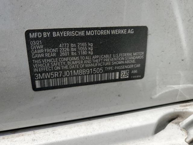 2021 BMW 330XI - 3MW5R7J01M8B91505