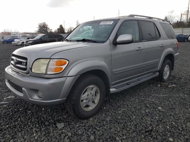 TOYOTA SEQUOIA LI 2002 silver 4dr spor gas 5TDZT38A02S118028 photo #1