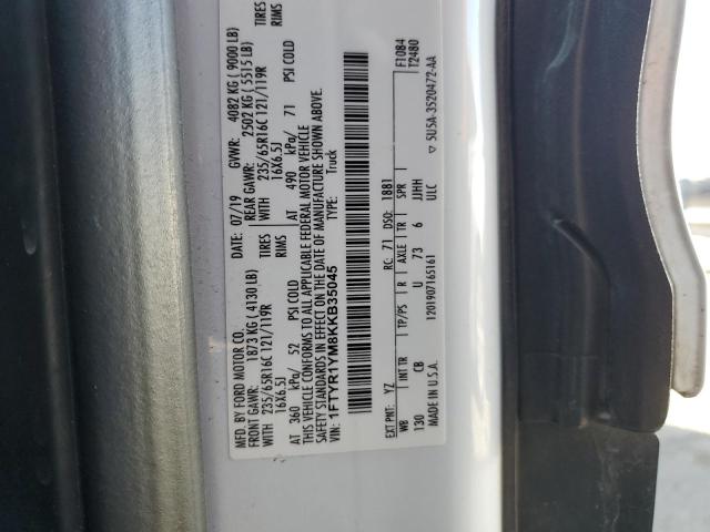 2019 FORD TRANSIT T- - 1FTYR1YM8KKB35045