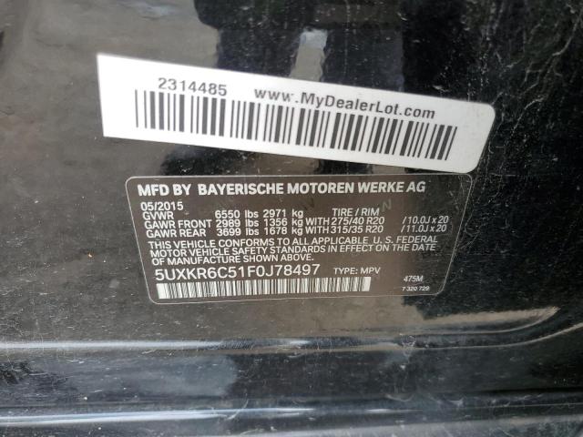 2015 BMW X5 XDRIVE5 - 5UXKR6C51F0J78497